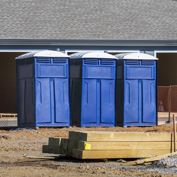 what is the expected delivery and pickup timeframe for the portable toilets in Harding Minnesota